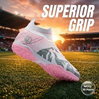 Chaussures de football à tige haute F50 pour unisexe, niveau professionnel, entraînement sur gazon artificiel, chaussures de football avec semelle confortable