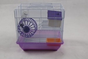 Fabrika toptan <span class=keywords><strong>Metal</strong></span> <span class=keywords><strong>Hamster</strong></span> kafes tel <span class=keywords><strong>Pet</strong></span> House taşınabilir dayanıklı plastik nefes çizgili çoklu boyut özelleştirilmiş renk - Product Image 3