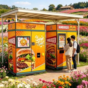 Distributeur automatique intelligent de hamburgers, fonctionnant 24h/24 sans besoin de personnel humain sur poste. - Product Image 5