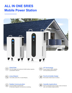 Station d'énergie solaire mobile HUP5.0-15 tout-en-un 5 kW avec système de stockage d'énergie domestique intégré 51,2 V 100 Ah 280 Ah 314 Ah alimenté par l'énergie solaire - Product Image 4