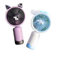 Mini ventilateur électrique rechargeable par USB, longue durée de vie de la batterie, portable, léger, ventilateur de refroidissement portable avec support de téléphone