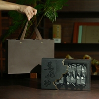 Boîte cadeau en cuir avec motif de chevaux au galop, fenêtre de visualisation, stockage hermétique écologique, boîte cadeau élégante pour bonbons et aliments