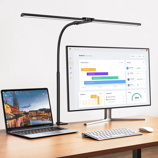 Full Spectrum LED Desk Lamp with Touch Control for Bedroom/Study Use-Student & Children Eye-Care Non-Flicker Adjustable