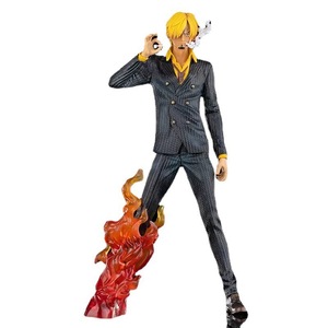 Statua GK di Sanji <span class=keywords><strong>One</strong></span> <span class=keywords><strong>Piece</strong></span>, Figura Anime in Bianco e Nero con Doppia Testa, Modello da Collezione in Scatola, Decorazione da Scrivania - Product Image 3