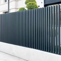 Panneau de clôture de jardin et de maison en aluminium à lames orientables, design moderne, écologique, résistant aux intempéries, pour l'intimité