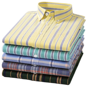 Camicia Estiva a Maniche Corte in Puro Cotone, Camicia da Uomo a Quadri Traspirante Casual Versatile di Tendenza - Product Image 4