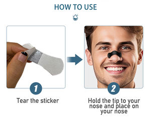 Bandes <span class=keywords><strong>anti</strong></span>-<span class=keywords><strong>ronflement</strong></span> noires en gros OEM, douces, confortables, respectueuses de la peau, favorisant une meilleure respiration, dilatateurs nasaux pour toute la <span class=keywords><strong>nuit</strong></span> - Product Image 6