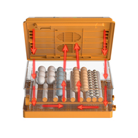 Máquina de eclosión de huevos de aves de corral de uso familiar modelo 128, incubadora de huevos de pollo con capacidad para huevos de