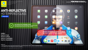 Protector de Pantalla de Vidrio Templado Antirreflejos AR Transparente HD 9H 2.5D para <span class=keywords><strong>iPad</strong></span> Air y <span class=keywords><strong>Pro</strong></span> con Herramientas de Instalación y Aplicador - Product Image 4