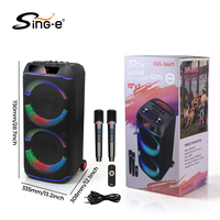 Altavoz Karaoke Multifuncional RGB SING-E CQS-6617 con Bluetooth, Incluye Micrófono Inalámbrico y Control Remoto