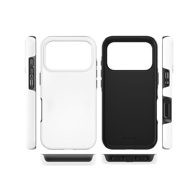 2 in 1 Sublimation Phone Cases Manufacturer Custom 3D Heat Transfer Mobile Case for iPhone 17 Pro Max Air 15 16 Plus Phone Cover
