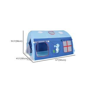 Tente de lit pour enfants de 4 à 6 ans, tente de jeu triangulaire en polyester, <span class=keywords><strong>grand</strong></span> espace, tente de conte de fées extérieure pour enfants avec volets - Product Image 6