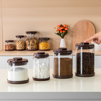 Großhandel Kühlschrank Küche Lagerung Organizer umwelt freundlich Müsli Lebensmittel Vorrats behälter Hohe Qualität Halten Sie frische Kaffee Glas Glas
