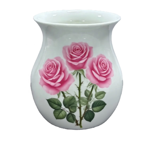 Gentle Pastoral Grace Pink Rose Jarrones <span class=keywords><strong>de</strong></span> cerámica para decoración del hogar con logotipo personalizado Ideal para agregar habitación con un toque <span class=keywords><strong>de</strong></span> encanto romántico - Product Image 6