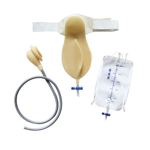 पुरुष लेटेक्स मूत्र कलेक्टर के साथ बेल्ट मूत्र पैर बैग - Product Image 2