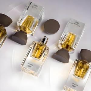 Chai nước hoa cao cấp 100ml 50ml hình vuông sang trọng có logo tùy chỉnh, kèm hộp và vòi xịt thủy tinh - Product Image 2