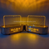 Vente en gros OEM de logo personnalisé Marque Service VIP Tableau d'affichage or LED Panneau de table réservé pour discothèque Restaurant Bar