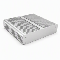Kotak Aluminium untuk Proyek Elektronik PC Mini Industri, Casing Ekstrusi Aluminium, Desktop Mini ITX, Kotak Aluminium