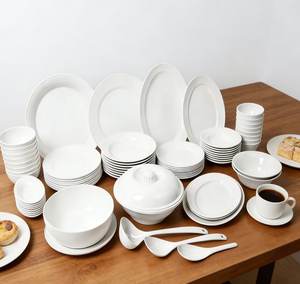 <strong>Complete</strong> <strong>Cheap</strong> 72-Piece Melamine Dinnerware Set with Plates, Bowls, Spoons,Trays &amp; Casserole - Product Image 5