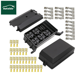 Hộp cầu chì ô tô 6 chiều Thay thế cầu chì cho hầu hết các loại xe Xe tải Trailer Camper Marine - Product Image 1