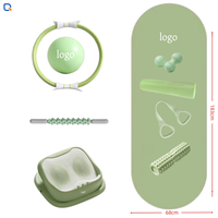 Kit de Yoga et Pilates à Domicile : Tapis en PU, Anneau de Pilates, Bandes de Résistance, Bloc de Yoga, Ballon de Yoga, Planche d'Étirement, Rouleau en Mousse – Fabrication OEM
