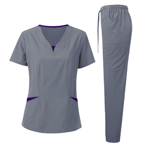 Ensemble d'uniformes médicaux lavables anti-rides personnalisés pour infirmières, personnel médical et dentaire, et chirurgiens, pour femmes et hommes - Product Image 5
