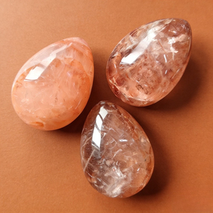 Cuarzo Rojo Natural al por Mayor, Cristal Pulido en Forma de Huevo, Piedra Curativa, Feng Shui, Regalo para el Hogar u Oficina, CrystalHola Jiangsu - Product Image 4