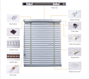 Cordón de tracción de poliéster de alta calidad, accesorio de <span class=keywords><strong>persiana</strong></span> veneciana duradera, persianas de aluminio a juego con Color, cordón de persianas de madera - Product Image 5