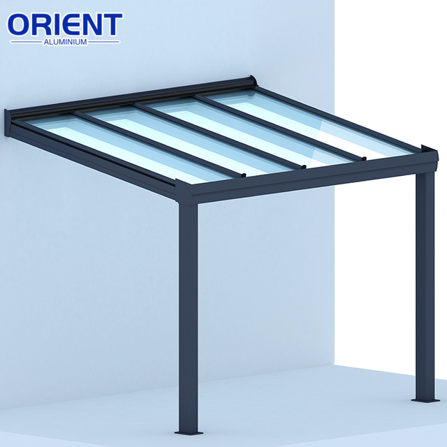 UV-resistant Terrace Roof Aluminium Patio Cover Waterproof Protection Canopy Polycarbonate Sheet Aluminium Patio Cover