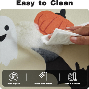 Tappetino da <span class=keywords><strong>Bagno</strong></span> di Halloween Sottile, Antiscivolo, ad Asciugatura Rapida, a Forma di Zucca, Adatto per Sotto la Porta, Decorazione di Halloween - Product Image 5