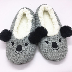 Winter Cute Cartoon Coarse <strong>Wool</strong> Knitting 3d Animal Anti-slip Home Shoes Soft Warm Indoor Fur Shoe Funny Fashion <strong>slippers</strong> - Product Image 2