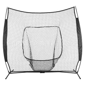 Red portátil de práctica de softbol de béisbol para interiores de PU de 7 pies X 7 pies para entrenar y golpear murciélagos, jaula portátil de bateo de béisbol - Product Image 4
