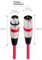 Câble audio XLR mâle vers femelle 3 broches BHA XC1 1M, câble d'extension de microphone équilibré pour mixeur, amplificateur, haut-parleur, nouvelle arrivée