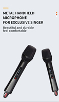 Système de microphone sans fil CD-09II True Diversity avec micro XLR portable et chargement magnétique pour scène, conférence, église, discours
