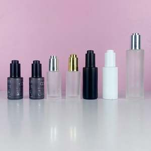 Hot Sale 10ml 20ml 30ml 50ml White Transparent Glass <b>Oil</b> With Glass Silver Gold Dropper Lid - Product Image 5