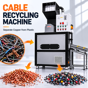 Granuladora Industrial de Cobre de 400 kg/h, Máquina de Reciclaje de Cables de Desecho de Alta Resistencia, Certificación CE, Fábrica OEM ODM - Product Image 1
