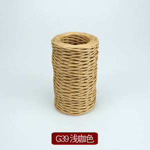 2mm * 50m bông dây tự nhiên xoắn dây dây với dây sắt thủ công macrame chuỗi cho tự làm Raffia giấy <span class=keywords><strong>twine</strong></span> chuỗi gói - Product Image 3