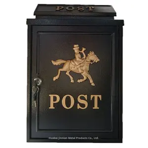 Buzón de Pared con Cerradura, Buzón de <span class=keywords><strong>Opiniones</strong></span>, Buzón para Villa, Buzón Exterior Resistente a la Lluvia, Diseño de Flores de Rosa Estilo Chino - Product Image 5