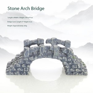 งานฝีมือรูปทรงสะพานทำจากเรซินสำหรับตู้ปลาอุปกรณ์ตกแต่งสำหรับสัตว์เลี้ยงหลากหลายขนาด - Product Image 1