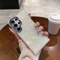 Nouvelle coque translucide à paillettes nacrées pour téléphone portable Samsung A05 A06 A07 A14 A15 A16 A25 A26 A34 A35 A36 A54 A55