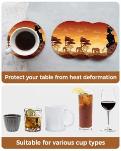 Juego <span class=keywords><strong>de</strong></span> Posavasos <span class=keywords><strong>de</strong></span> Cerámica con Base <span class=keywords><strong>de</strong></span> <span class=keywords><strong>Corcho</strong></span>, Diseño Vintage <span class=keywords><strong>de</strong></span> Mujer Africana Egipcia, <span class=keywords><strong>para</strong></span> <span class=keywords><strong>Mesa</strong></span> <span class=keywords><strong>de</strong></span> Centro Americana - Product Image 5