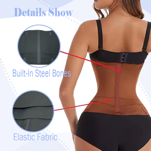 <span class=keywords><strong>Ceinture</strong></span> de sport pour femme, <span class=keywords><strong>gaine</strong></span> <span class=keywords><strong>amincissante</strong></span> à haute élasticité pour la perte de poids, avec triple compression ciblée pour la taille - Product Image 5