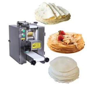 High Quality Stainless Steel Motor Automatic Roti Chapati Tortilla <b>Maker</b> & Lahmacun Table Top <b>Dough</b> Sheeter <b>Machine</b> - Product Image 1