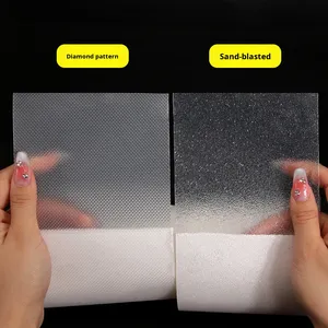 Protections de semelle de chaussure en caoutchouc transparentes YNBG D05 à motif diamant mat <span class=keywords><strong>antidérapantes</strong></span> résistantes à l'usure invisibles pour talons hauts 1 mm d'épaisseur - Product Image 2