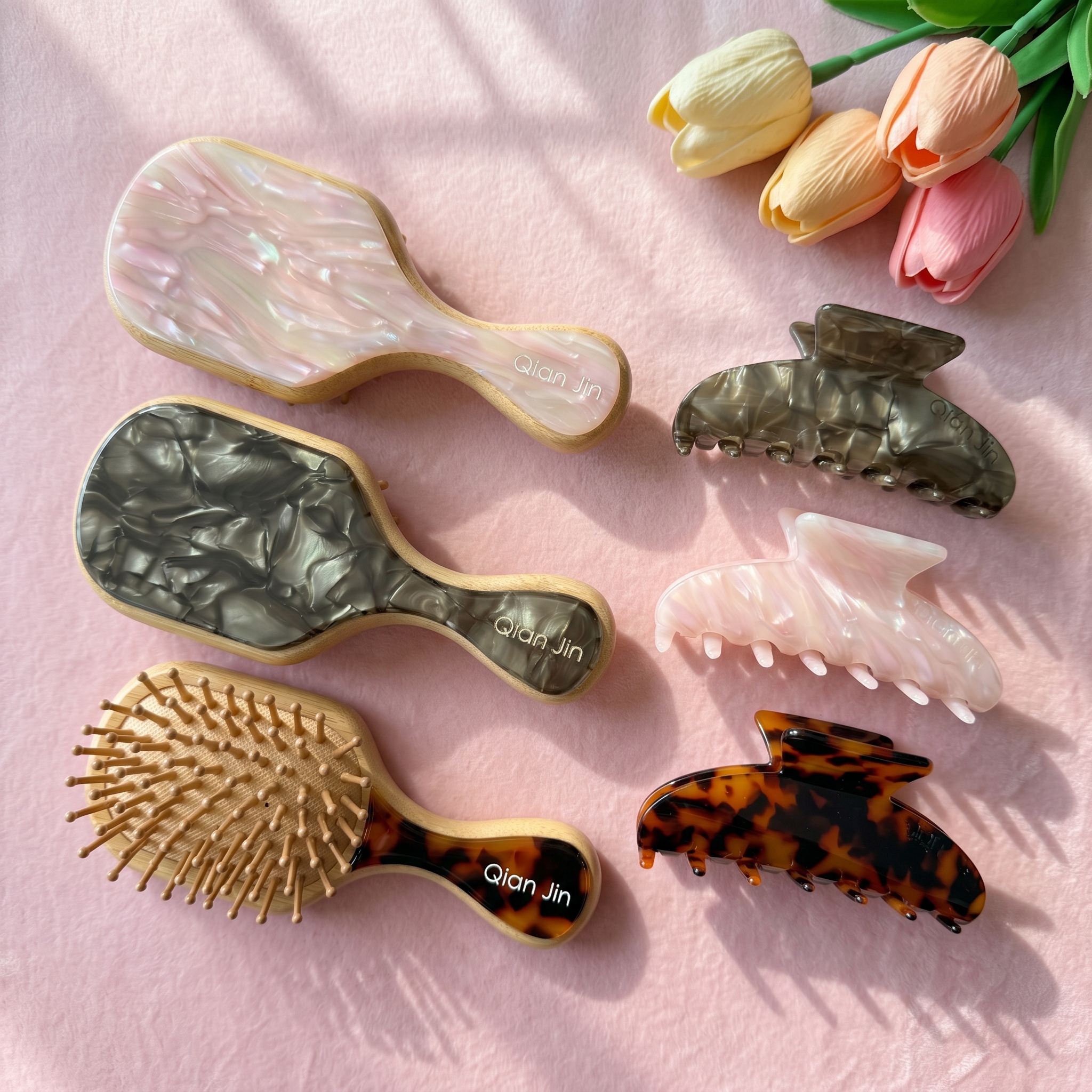 もつれた髪と絹のような髪のための品質パーソナライズされたヘアコーム