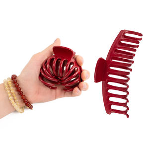 مشبك شعر مرن للنساء من السيليكون الناعم قابل للثني بشكل مخصص من YIYI Fashion، مشبك شعر على شكل قرش مقاس 10.5 سم، الأكثر مبيعاً، للبيع بالجملة - Product Image 1