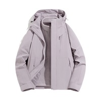Veste d'hiver pour hommes et femmes 3-1 imperméable et détachable, doublure intérieure en polaire, pour la randonnée et l'extérieur.