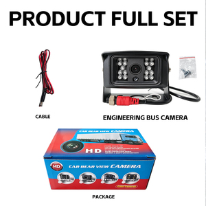 מצלמת ראייה אחורית 9V/36V, מצלמת נגרר HD AHD עמידה למים עם ראיית לילה אינפרא אדום, מצלמת רוורס למשאית - Product Image 6
