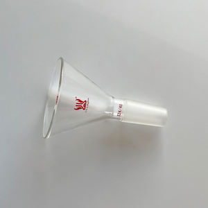 Corong Kaca Borosilikat Sudut 60 Derajat, Mulut Lebar, Batang Pendek, untuk Laboratorium, Buatan CS Labglass - Product Image 3