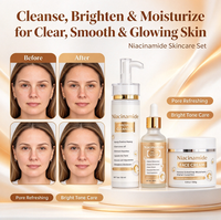 Coffrets de Soins Anti-Âge Luxueux OEM pour Adultes – Sérum Éclaircissant Naturel à la Niacinamide, Collagène et Acide Salicylique à Base de Plantes